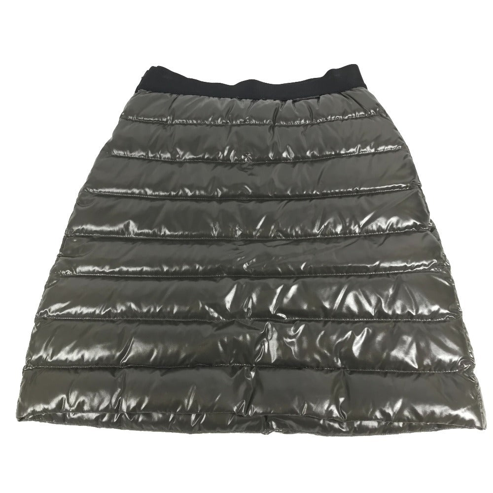 MONCLER ダウン ロゴ GONNA SKIRT アパレル ボトムス スカート ダウン レディース カーキ