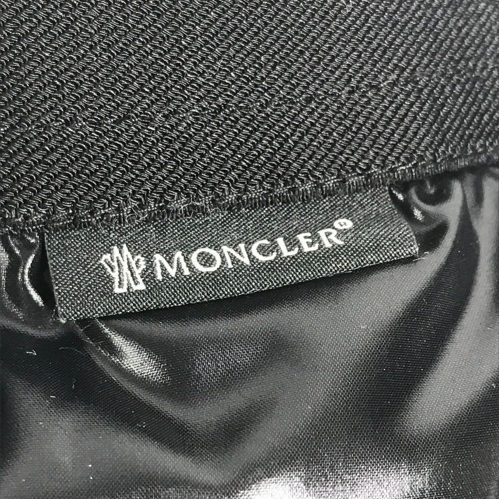 MONCLER GONNA SKIRT with Down Logo, Women's Nylon Skirt, Black
