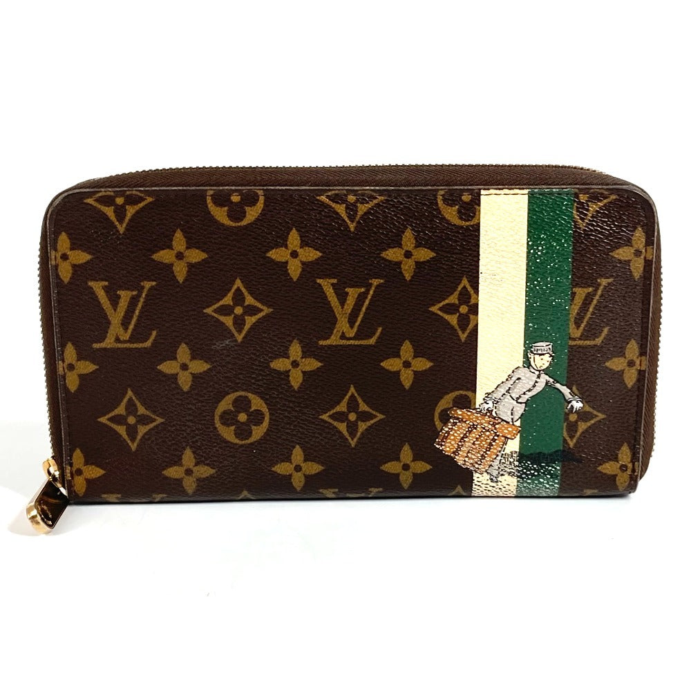 LOUIS VUITTON M60035 モノグラムグルーム ジッピー オーガナイザー ベルボーイ ロングウォレット ラウンドファスナー 長財布 モノグラムキャンバス ユニセックス グリーン