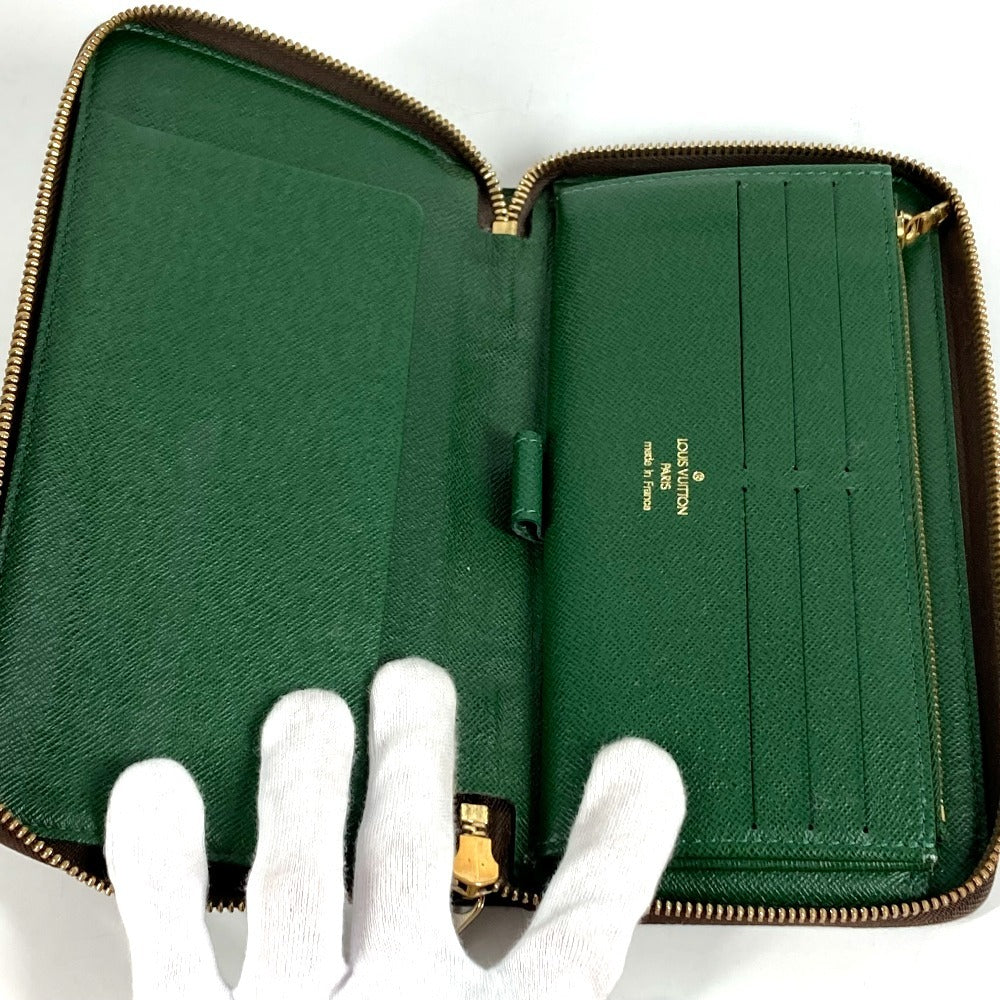 LOUIS VUITTON M60035 モノグラムグルーム ジッピー オーガナイザー ベルボーイ ロングウォレット ラウンドファスナー 長財布 モノグラムキャンバス ユニセックス グリーン