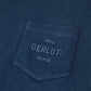 Berluti Short-Sleeve Logo Pocket Apparel Top, Cotton T-Shirt, Men's, Navy