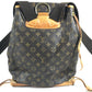 LOUIS VUITTON M51135 モノグラム モンスリGM モンスリ GM バックパック カバン リュックサック レディース ブラウン