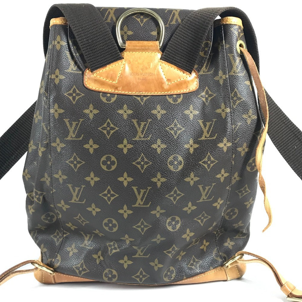LOUIS VUITTON M51135 モノグラム モンスリGM モンスリ GM バックパック カバン リュックサック レディース ブラウン