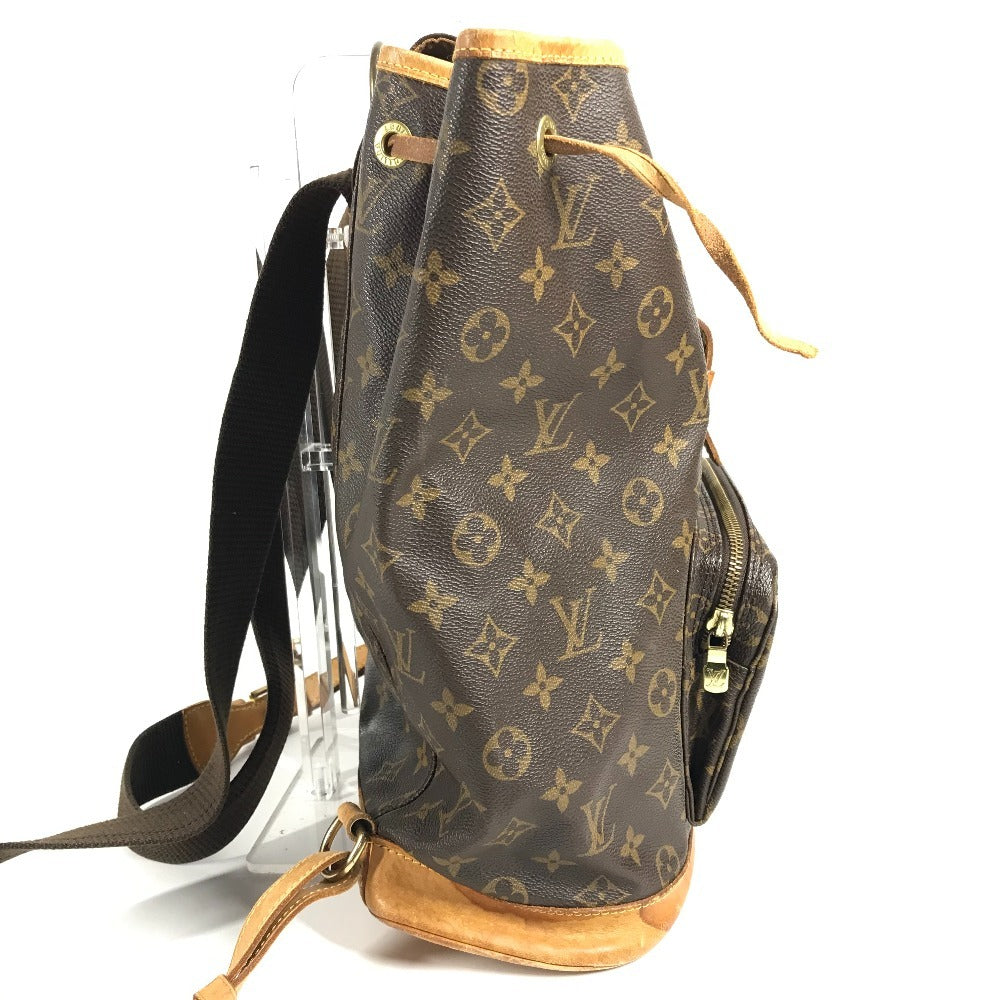 LOUIS VUITTON M51135 モノグラム モンスリGM モンスリ GM バックパック カバン リュックサック レディース ブラウン