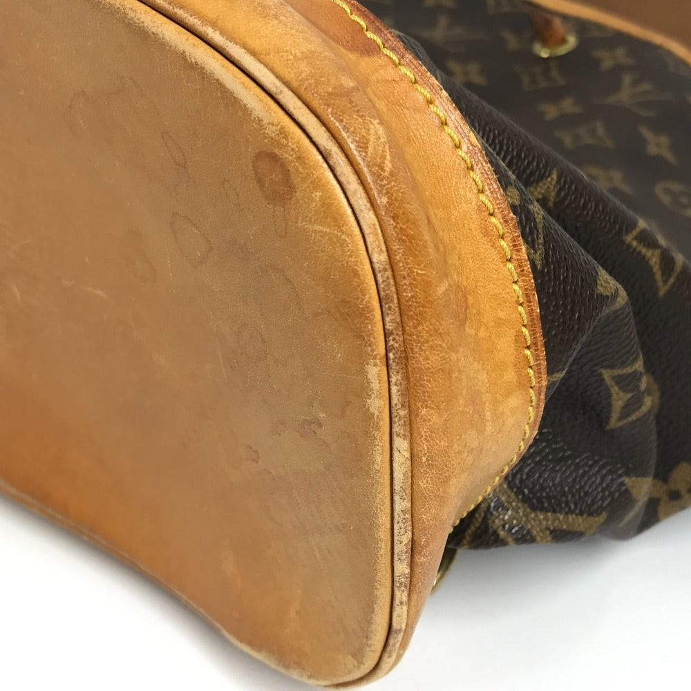 LOUIS VUITTON M51135 モノグラム モンスリGM モンスリ GM バックパック カバン リュックサック レディース ブラウン