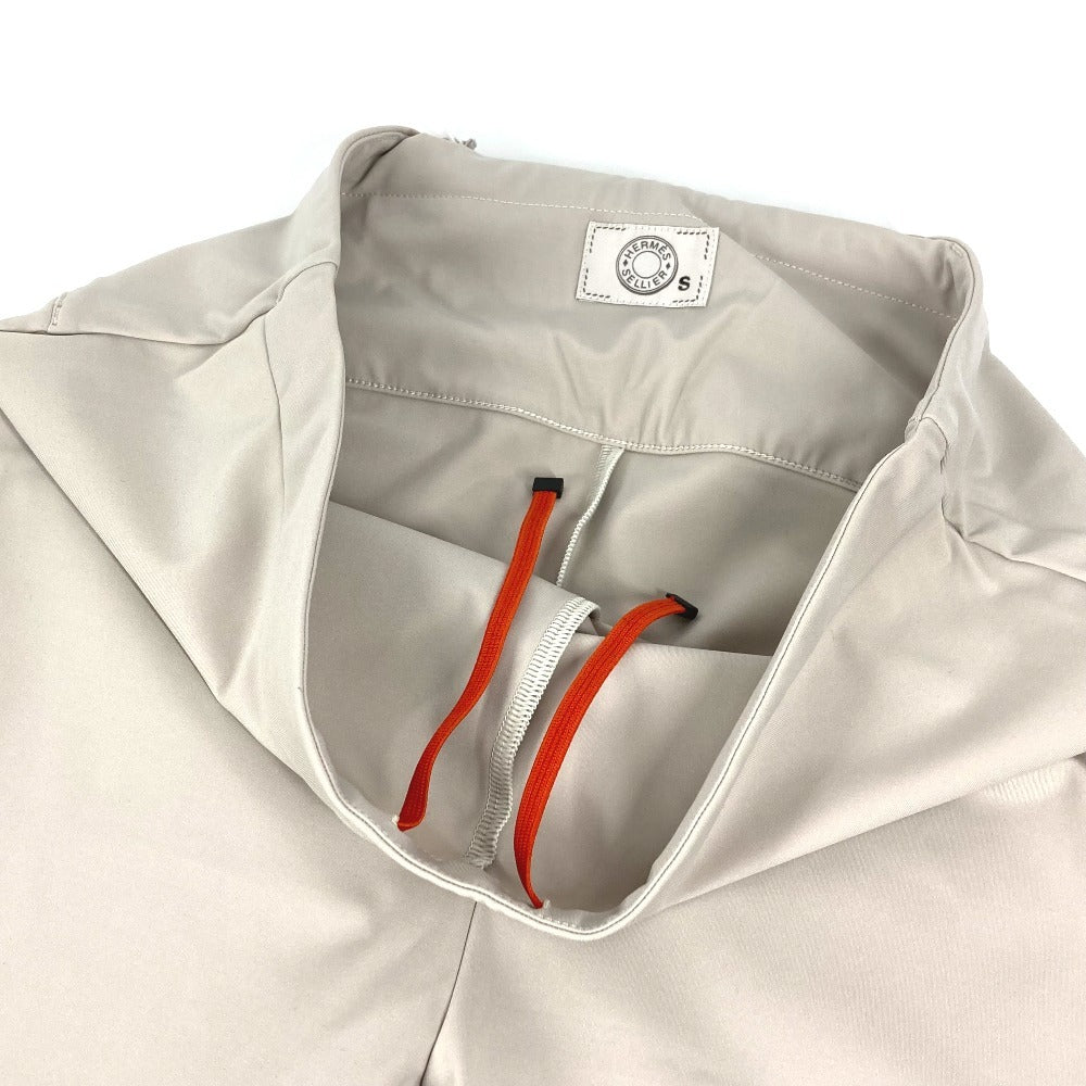 HERMES logo leggings, apparel, bottoms, long pants, nylon, women's, beige.