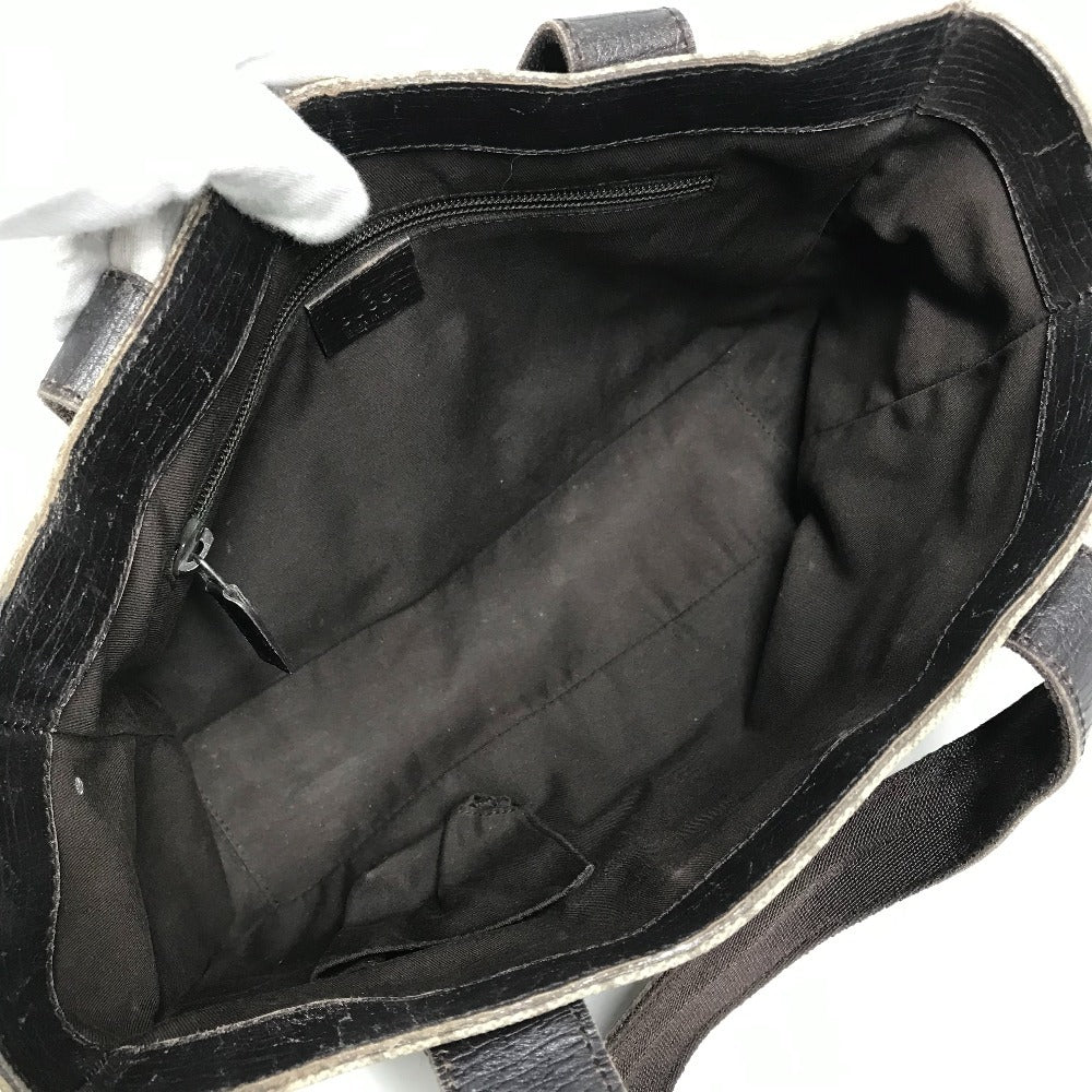 GUCCI 141976 GG Supreme Logo Bag Tote Bag Handbag GG Supreme Canvas Unisex Beige