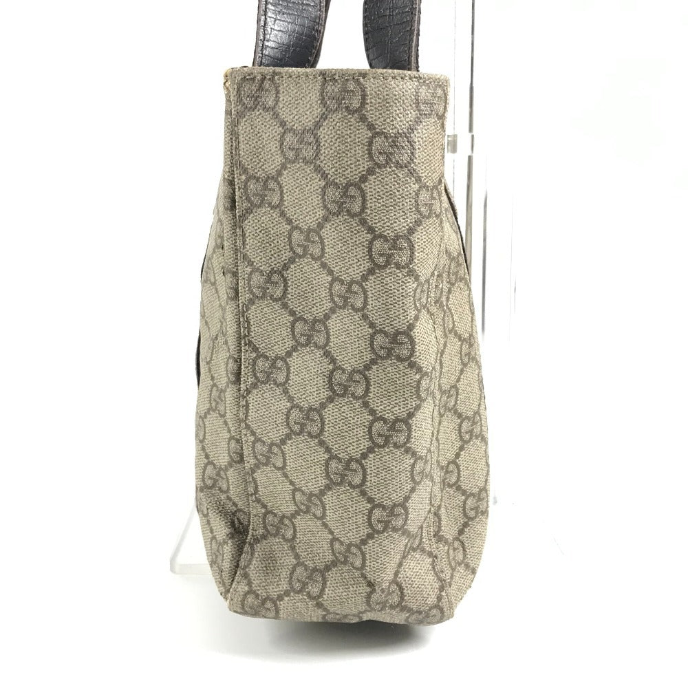 GUCCI 141976 GG Supreme Logo Bag Tote Bag Handbag GG Supreme Canvas Unisex Beige