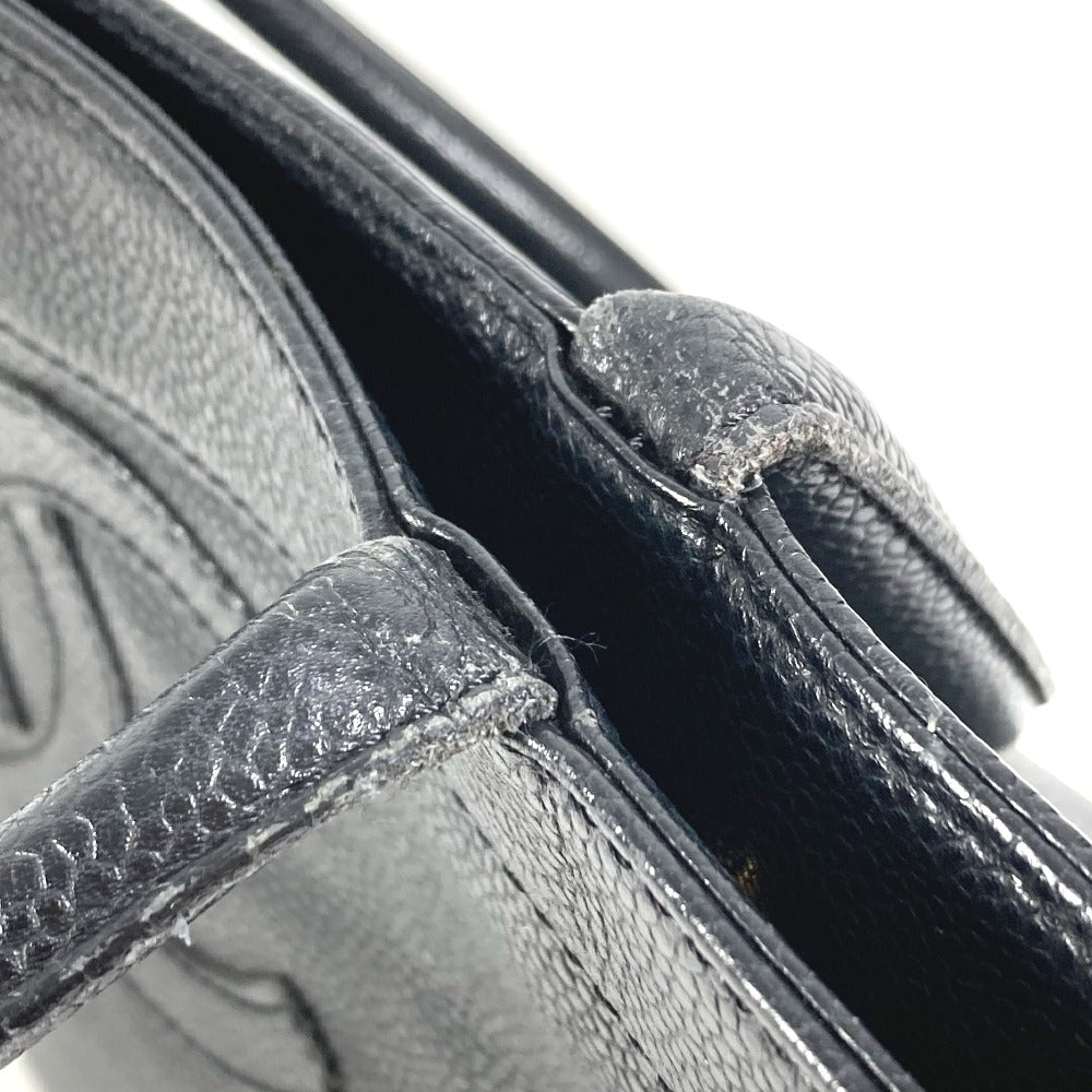 CHANEL CC ココマーク ロゴ カバン トートバッグ ハンドバッグ キャビアスキン ユニセックス ブラック