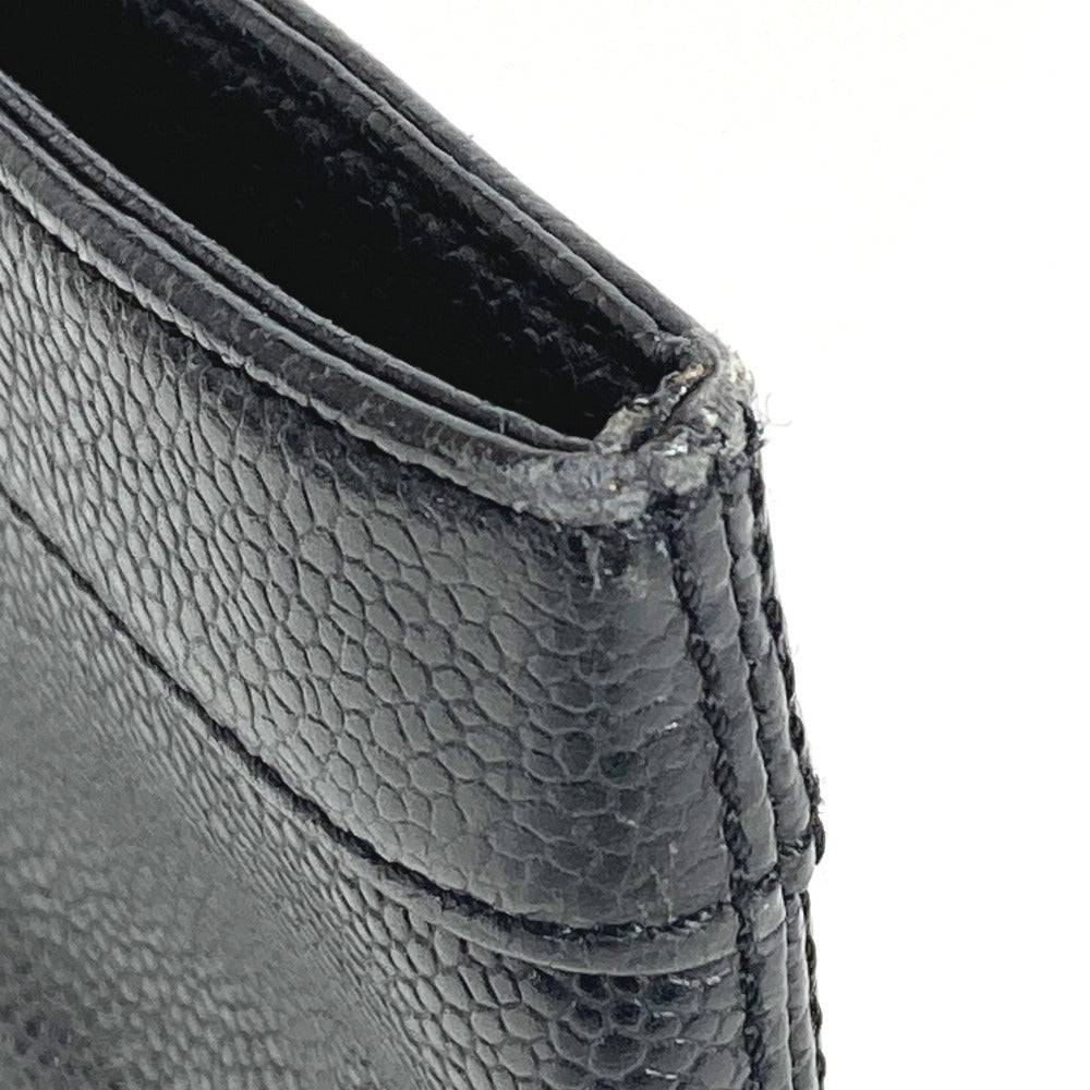 CHANEL CC ココマーク ロゴ カバン トートバッグ ハンドバッグ キャビアスキン ユニセックス ブラック