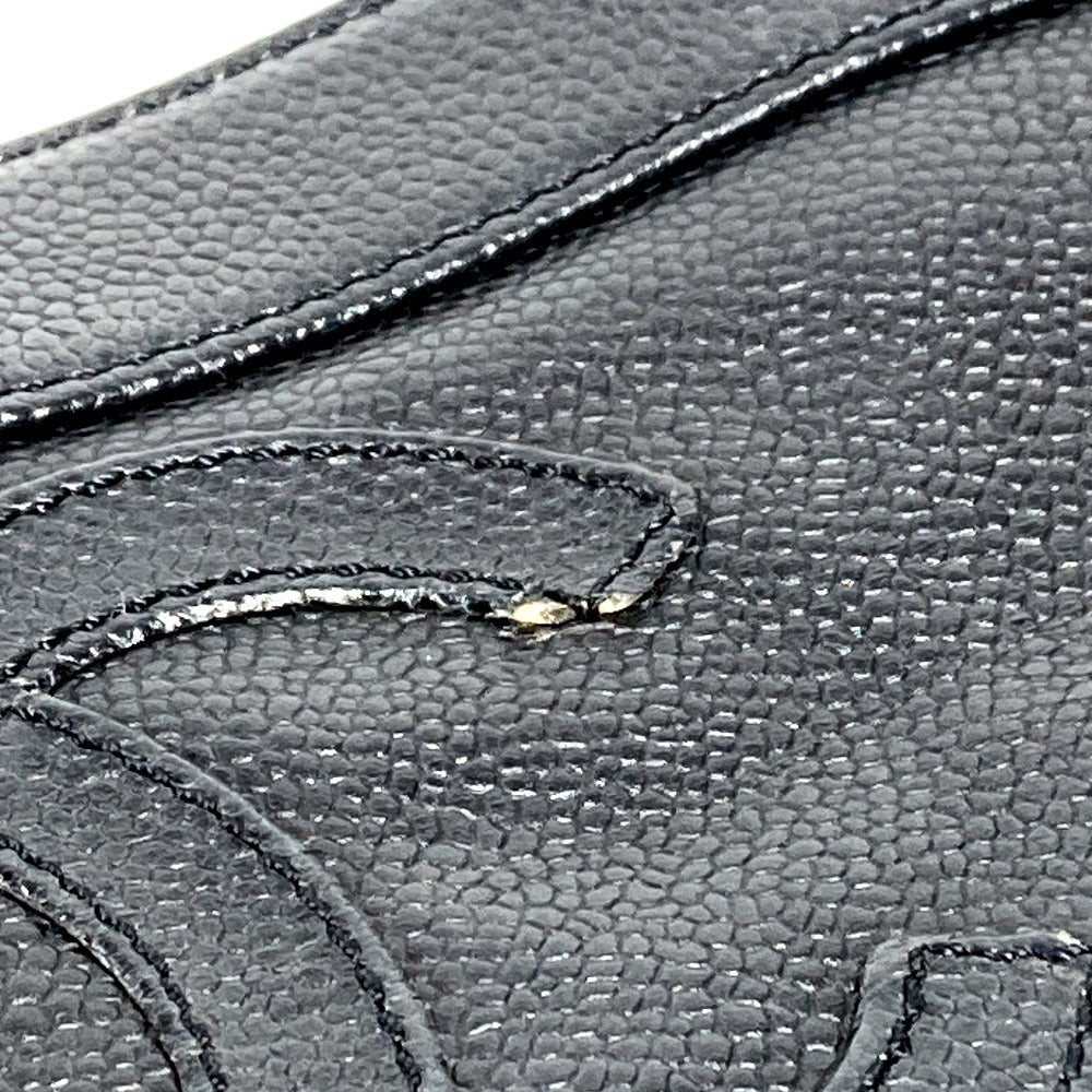 CHANEL CC ココマーク ロゴ カバン トートバッグ ハンドバッグ キャビアスキン ユニセックス ブラック