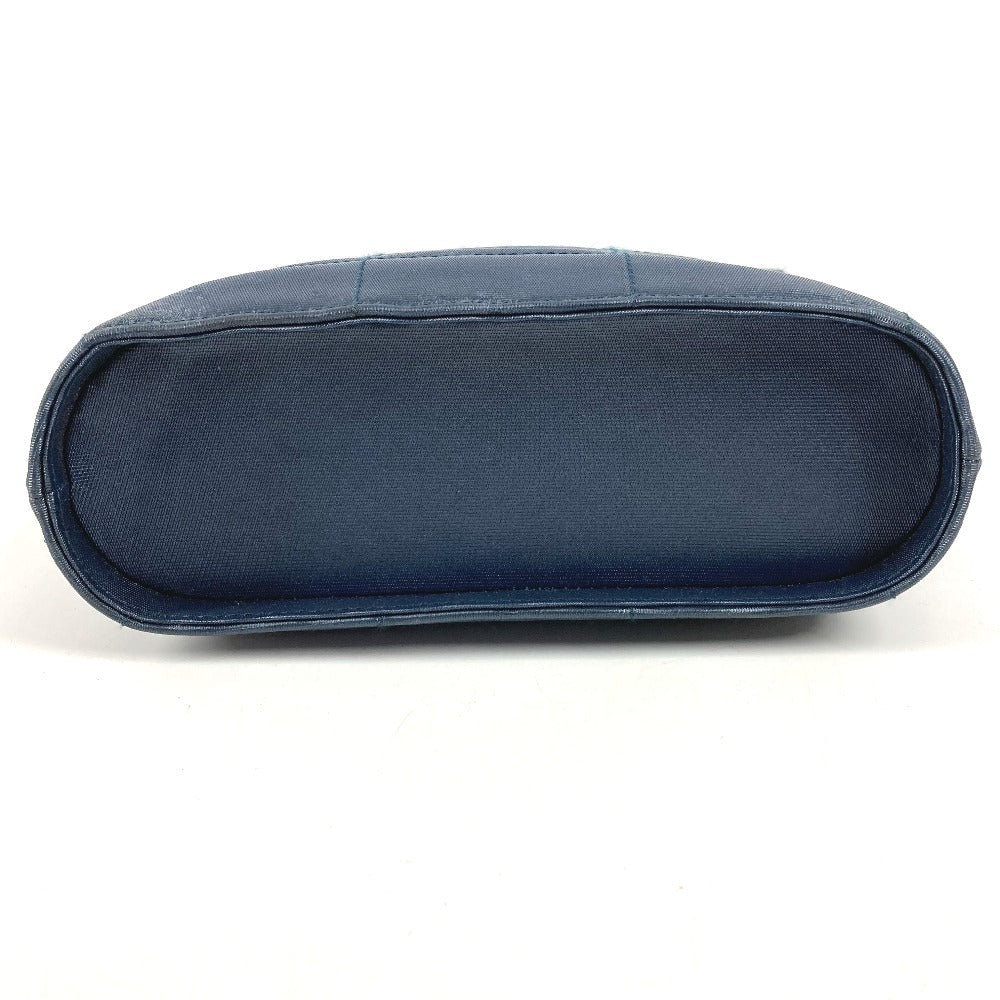 CHANEL CC ココマーク ロゴ メタルハンドル カバン トートバッグ ミニバッグ ハンドバッグ ナイロンキャンバス ユニセックス ブルー