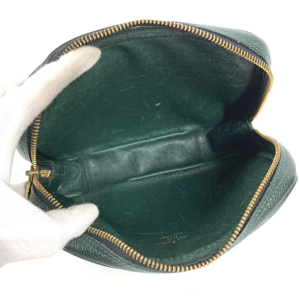 LOUIS VUITTON M30304 タイガ アクセサリーポーチ メイクポーチ 化粧ポーチ クラッチバッグ ポーチ タイガレザー ユニセックス エピセア カーキ