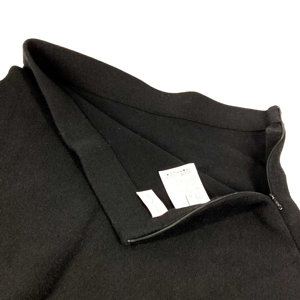 MONCLER ロゴ ワッペン GONNA TRICOT KNITWEAR SKIRT スカート アパレル ロングスカート ウール レディース ブラック