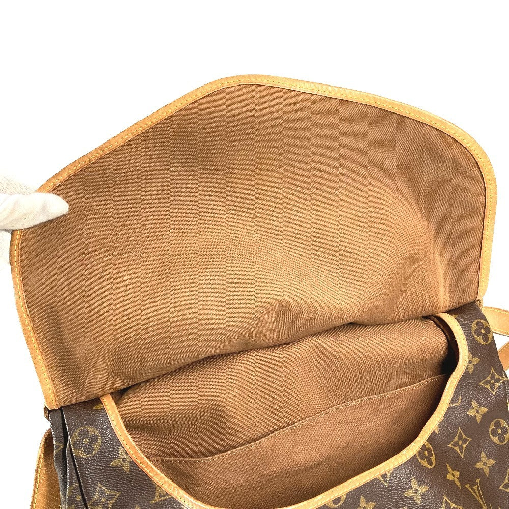 LOUIS VUITTON M42254 モノグラム ソミュール35 ソミュール35 カバン バッグ 斜め掛け フラップ ショルダーバッグ モノグラムキャンバス ユニセックス ブラウン