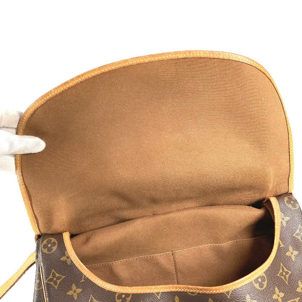 LOUIS VUITTON M42254 モノグラム ソミュール35 ソミュール35 カバン バッグ 斜め掛け フラップ ショルダーバッグ モノグラムキャンバス ユニセックス ブラウン