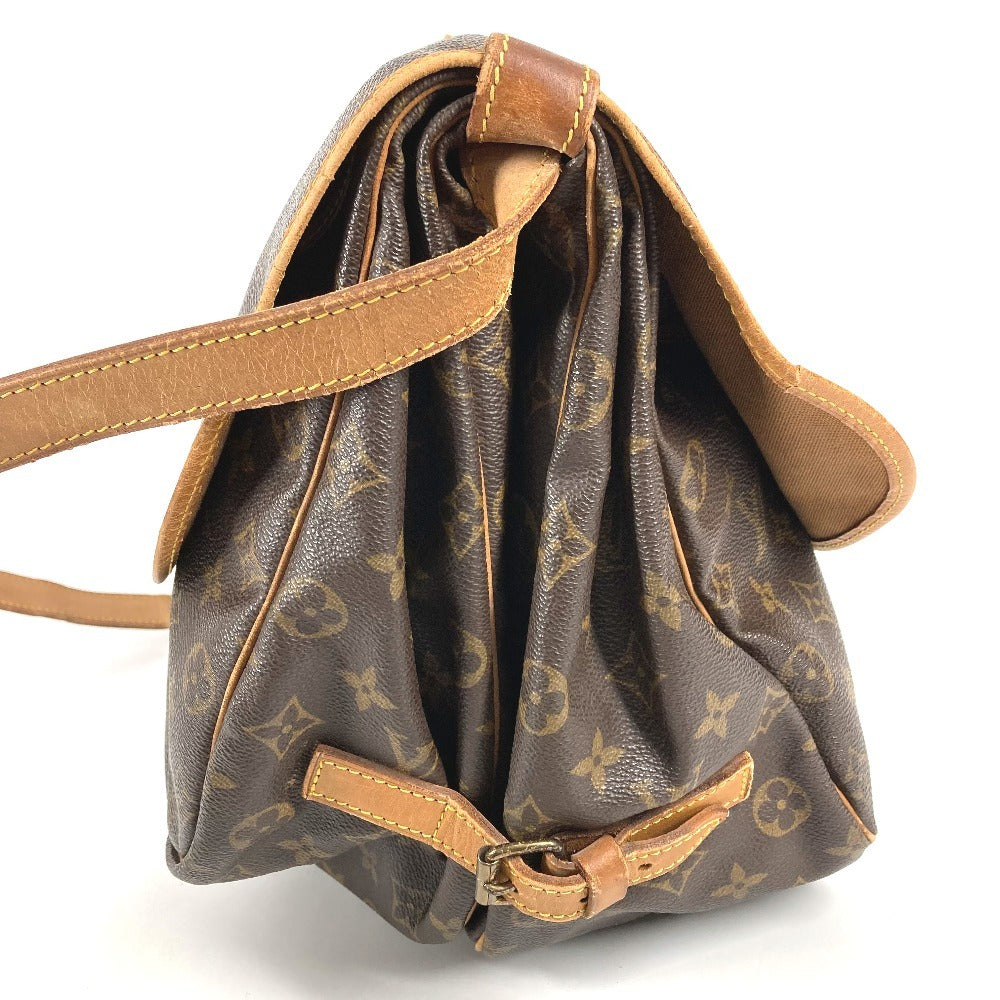 LOUIS VUITTON M42254 モノグラム ソミュール35 ソミュール35 カバン バッグ 斜め掛け フラップ ショルダーバッグ モノグラムキャンバス ユニセックス ブラウン