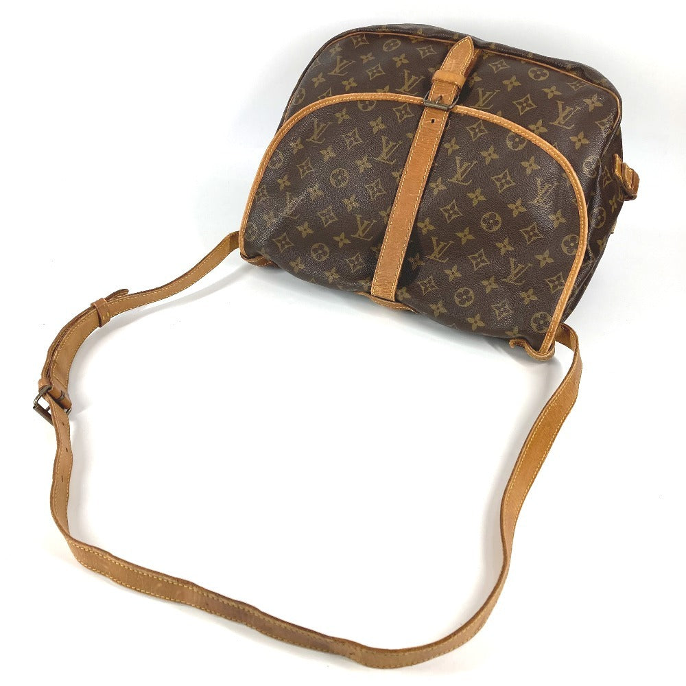 LOUIS VUITTON M42254 モノグラム ソミュール35 ソミュール35 カバン バッグ 斜め掛け フラップ ショルダーバッグ モノグラムキャンバス ユニセックス ブラウン