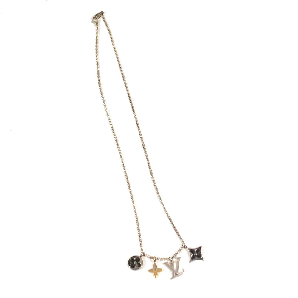 LOUIS VUITTON M00521 LV Instinct Pendant Accessory Chain Necklace Necklace Metal Unisex Silver
