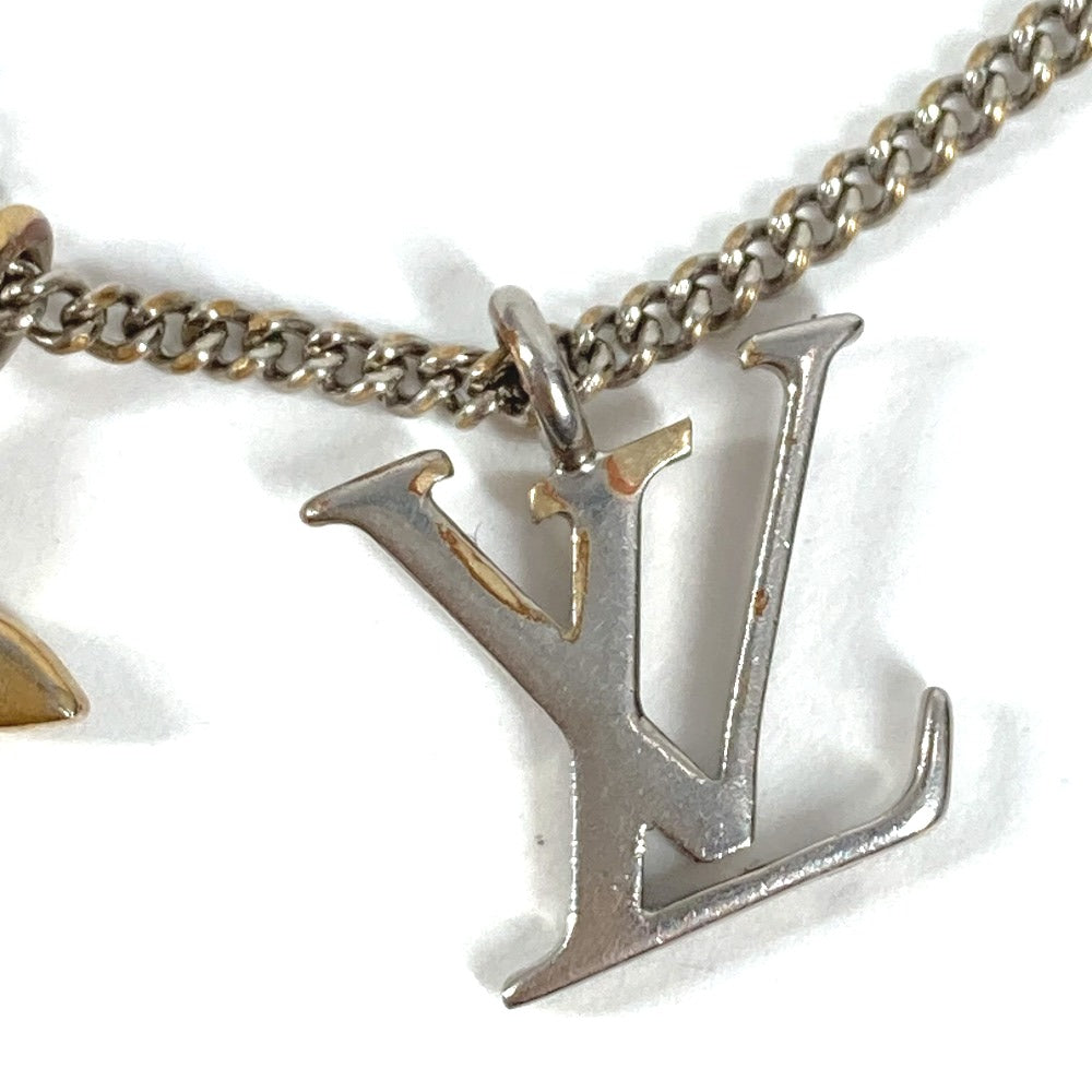LOUIS VUITTON M00521 LV Instinct Pendant Accessory Chain Necklace Necklace Metal Unisex Silver