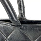 CHANEL A01804 CC ココマーク ロゴ 復刻トート ハンドバック カバン ショルダーバッグ 肩掛け トートバッグ レザー レディース ブラック