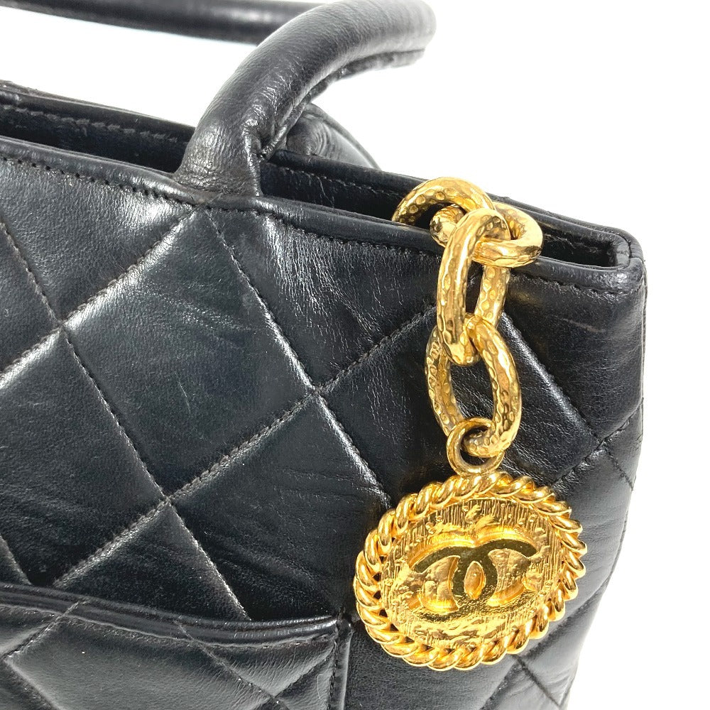 CHANEL A01804 CC ココマーク ロゴ 復刻トート ハンドバック カバン ショルダーバッグ 肩掛け トートバッグ レザー レディース ブラック