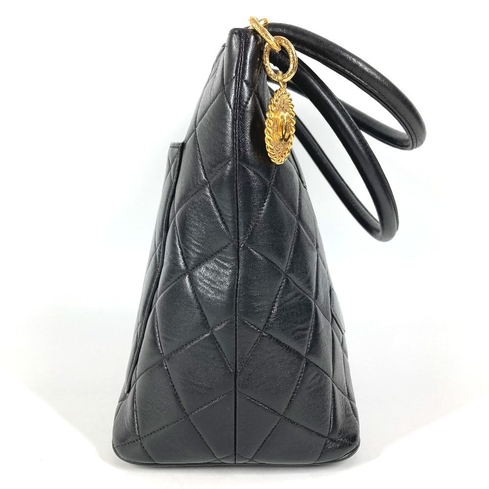 CHANEL A01804 CC ココマーク ロゴ 復刻トート ハンドバック カバン ショルダーバッグ 肩掛け トートバッグ レザー レディース ブラック