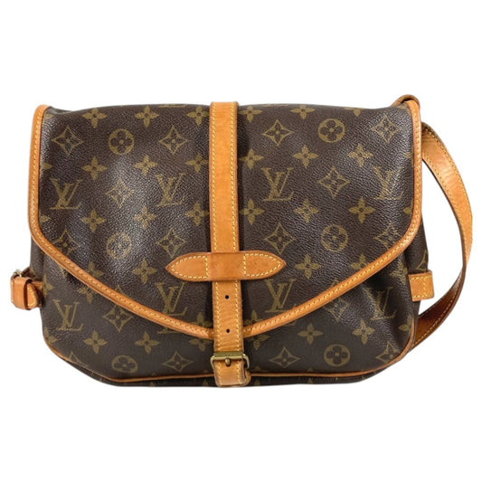 LOUIS VUITTON M42256 モノグラム ソミュール30 ショルダーバック カバン バック 斜め掛けバック ショルダーバッグ モノグラムキャンバス ユニセックス ブラウン