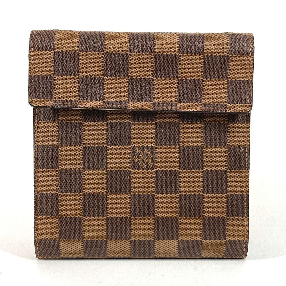 LOUIS VUITTON M99074 ダミエ CDケース DVDケース ポーチ 日本20周年限定 カバン ポーチ ダミエキャンバス ユニセックス エベヌ ブラウン