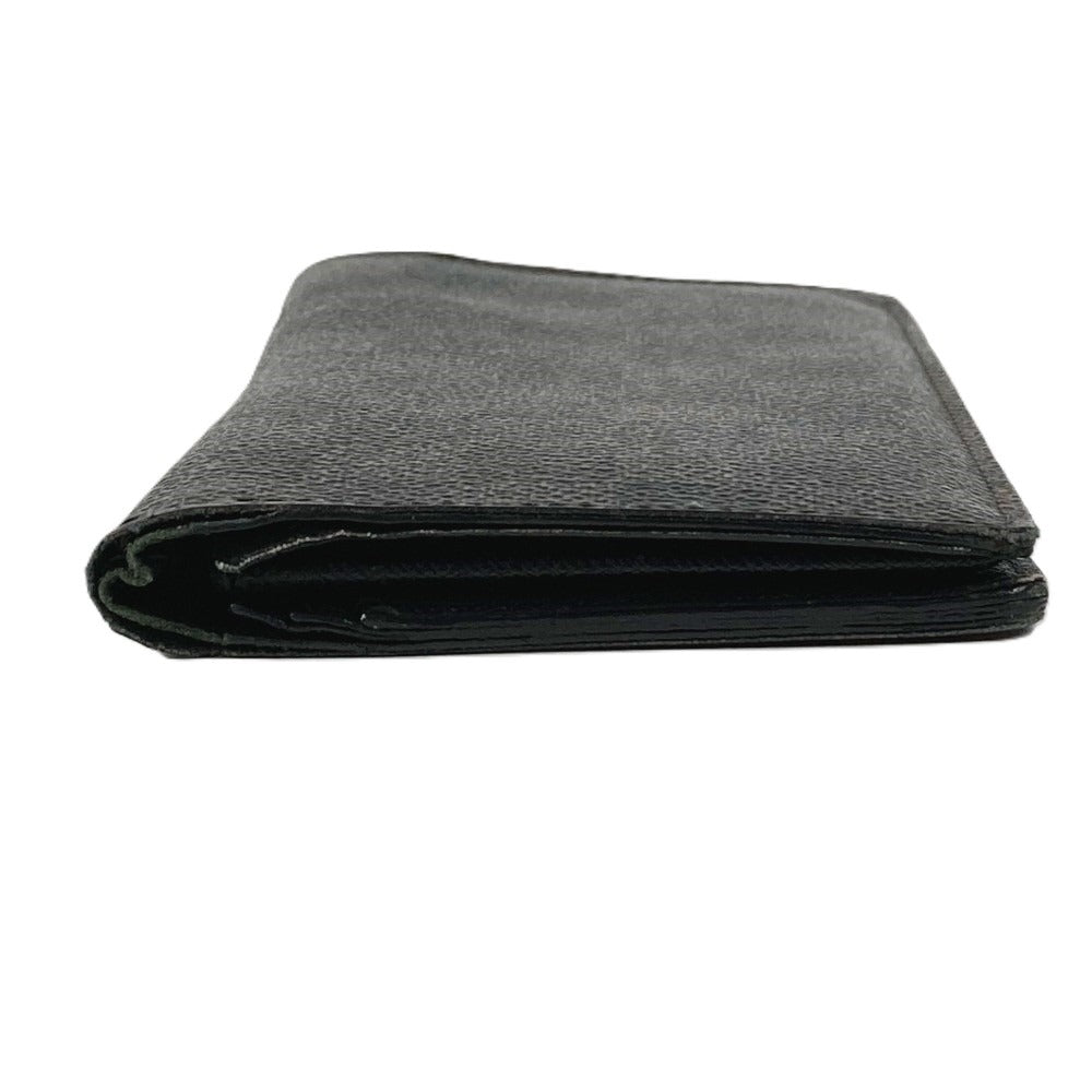 LOUIS VUITTON N62665 Damier Graphite Portefeuille Brazza Wallet Long Wallet Damier Graphite Canvas Unisex Black