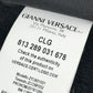 VERSACE インテリア ひざかけ ブランケット アイラブバロック 2枚セット ビーチタオル フェイスタオル ペア タオル コットン ユニセックス ブラック