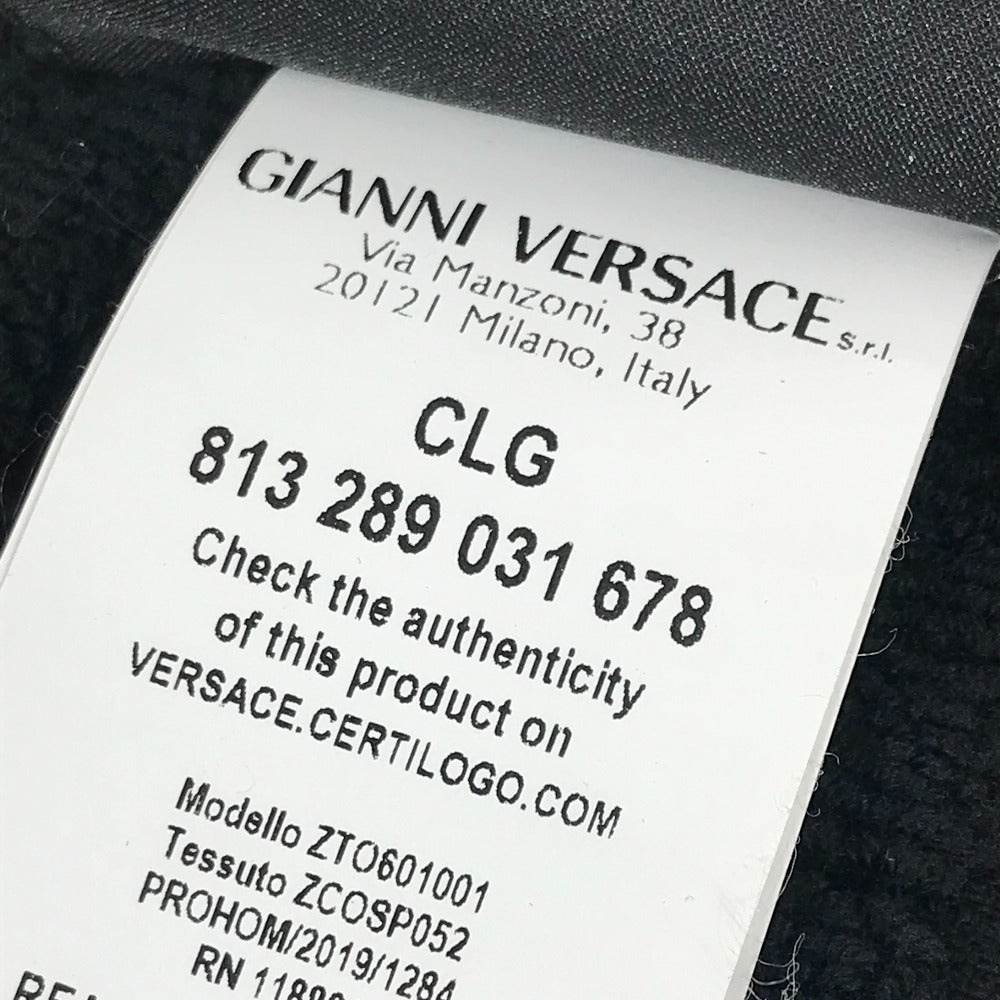 VERSACE インテリア ひざかけ ブランケット アイラブバロック 2枚セット ビーチタオル フェイスタオル ペア タオル コットン ユニセックス ブラック