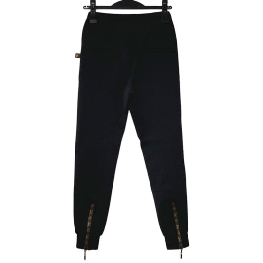 LOUIS VUITTON Monogram Easy Pants Apparel Bottoms Trousers Pants Nylon Ladies Black