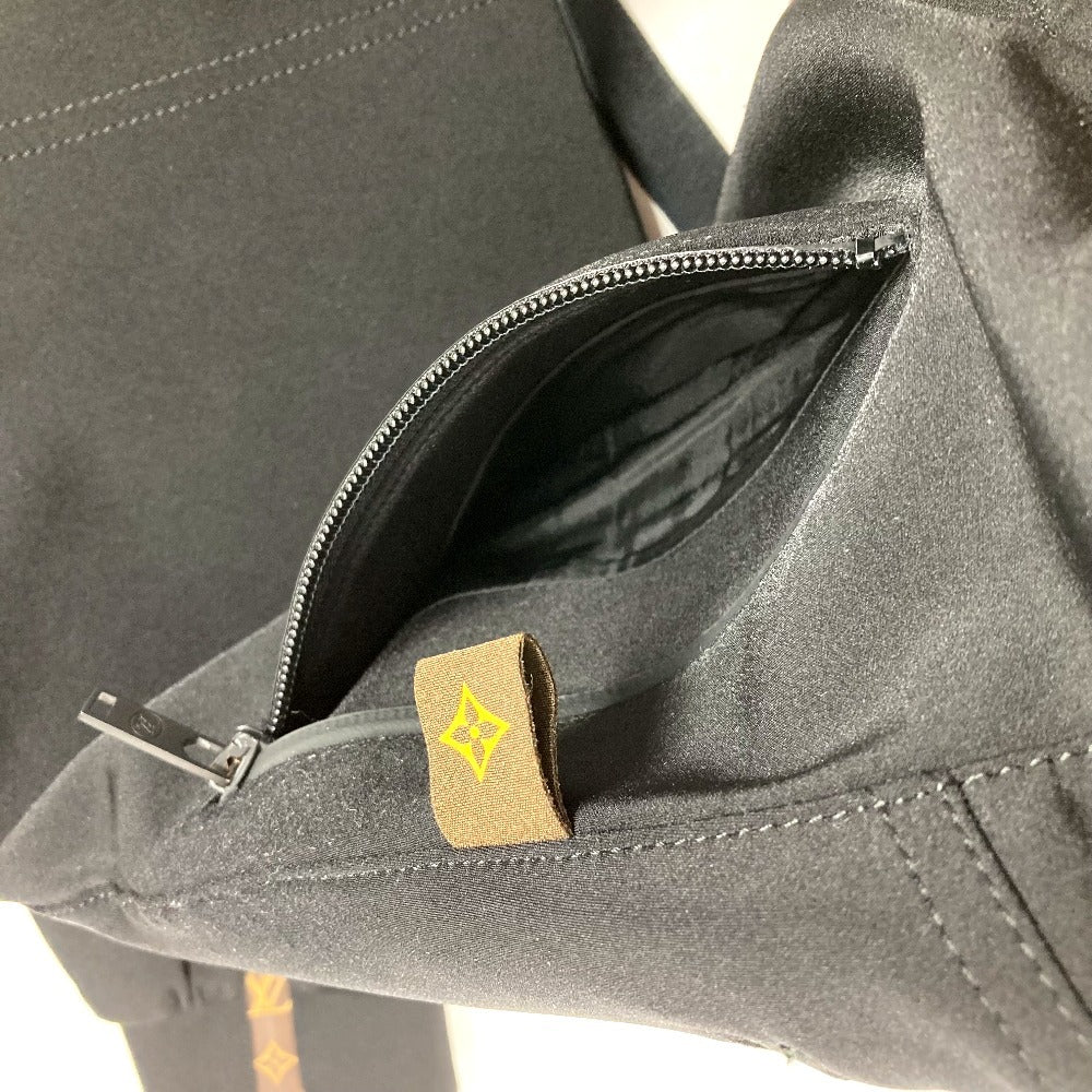 LOUIS VUITTON Monogram Easy Pants Apparel Bottoms Trousers Pants Nylon Ladies Black