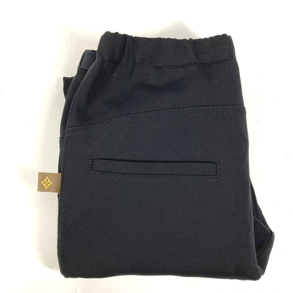 LOUIS VUITTON Monogram Easy Pants Apparel Bottoms Trousers Pants Nylon Ladies Black