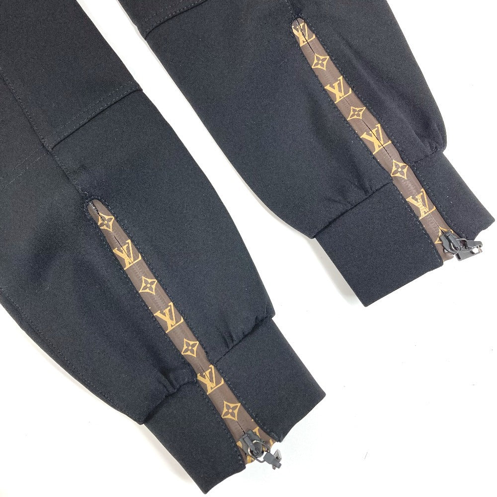 LOUIS VUITTON Monogram Easy Pants Apparel Bottoms Trousers Pants Nylon Ladies Black