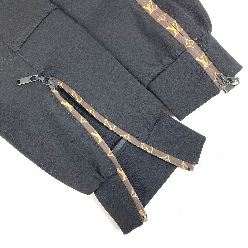 LOUIS VUITTON Monogram Easy Pants Apparel Bottoms Trousers Pants Nylon Ladies Black