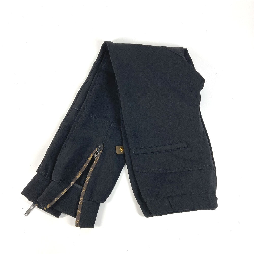 LOUIS VUITTON Monogram Easy Pants Apparel Bottoms Trousers Pants Nylon Ladies Black