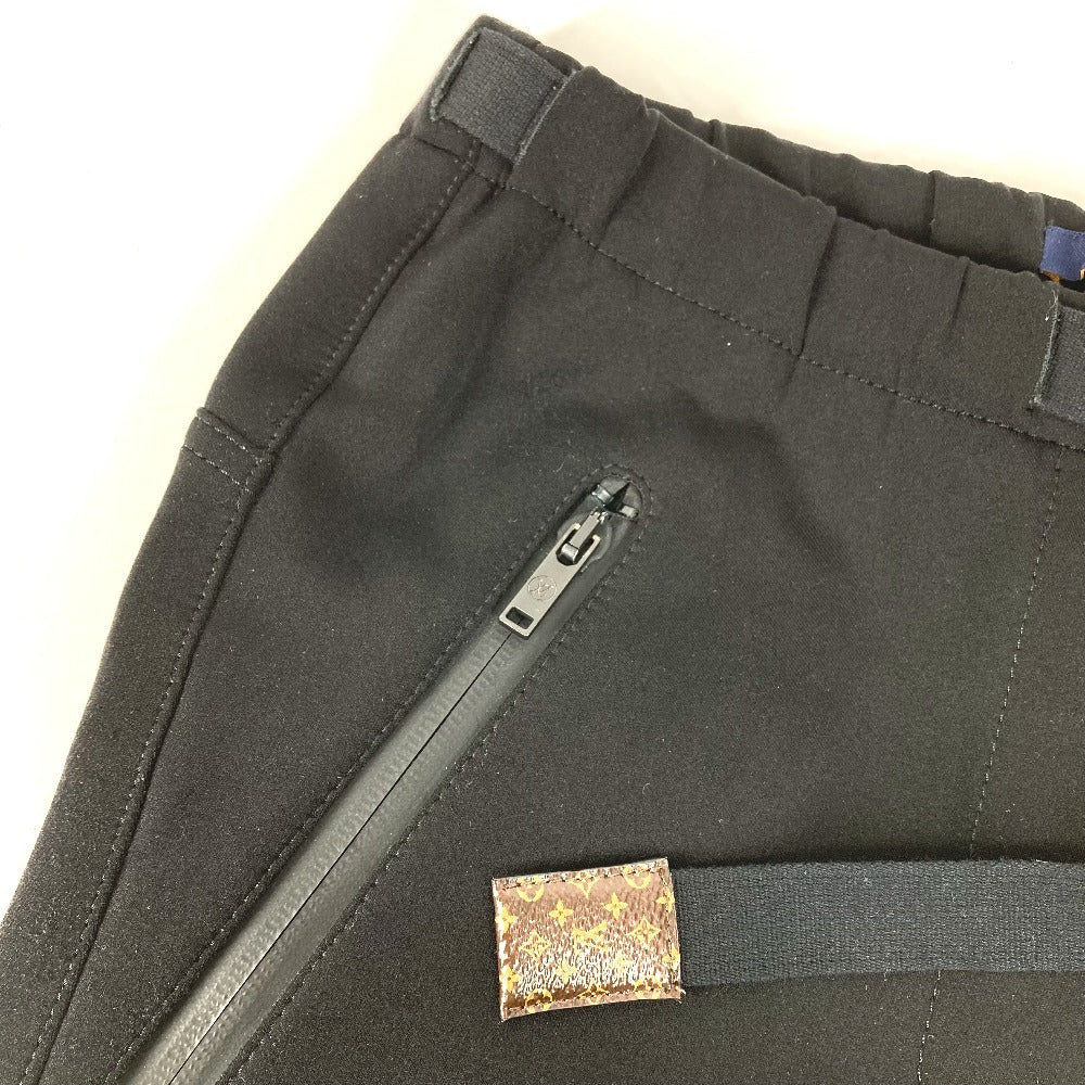 LOUIS VUITTON Monogram Easy Pants Apparel Bottoms Trousers Pants Nylon Ladies Black