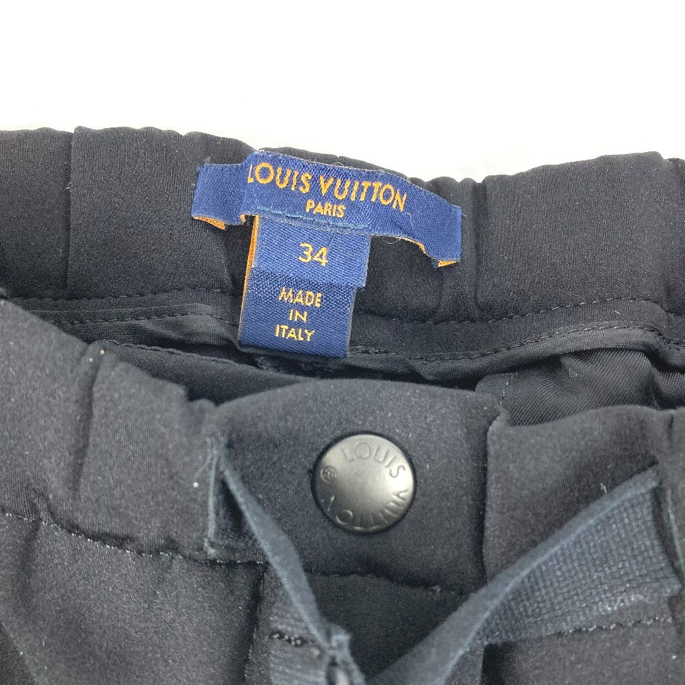 LOUIS VUITTON Monogram Easy Pants Apparel Bottoms Trousers Pants Nylon Ladies Black