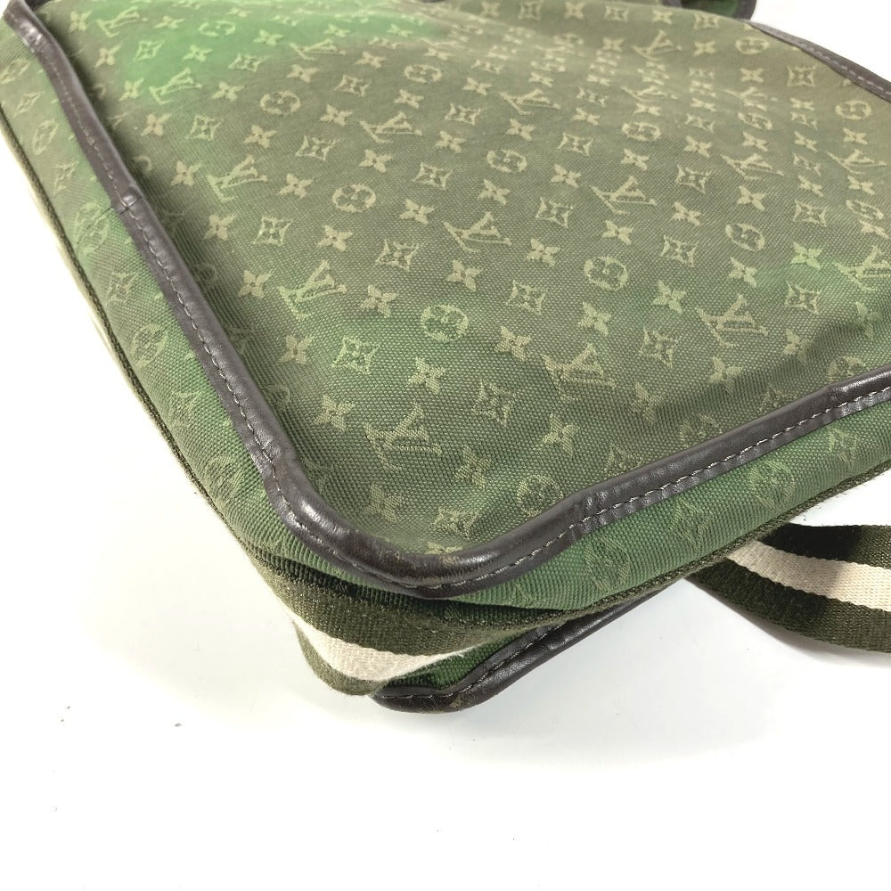 LOUIS VUITTON M92322 Monogram Mini Besace Marie Kate กระเป๋าสะพายข้าง หนัง/ผ้าแคนวาส สำหรับทั้งชายและหญิง สีกากี
