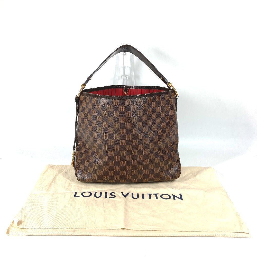 LOUIS VUITTON N41459 ダミエ ディライトフルPM ディライトフル PM カバン 肩掛け トートバッグ ショルダーバッグ ダミエキャンバス ユニセックス エベヌ ブラウン