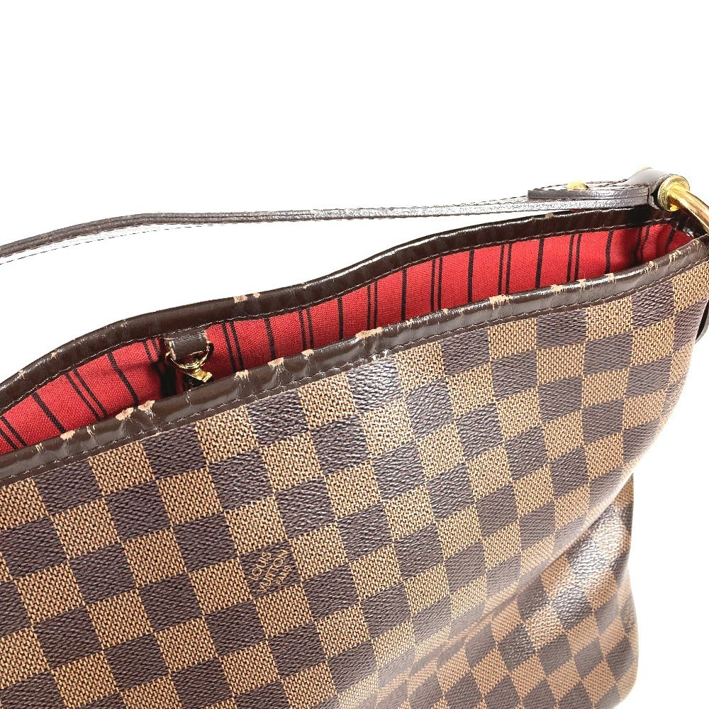 LOUIS VUITTON N41459 ダミエ ディライトフルPM ディライトフル PM カバン 肩掛け トートバッグ ショルダーバッグ ダミエキャンバス ユニセックス エベヌ ブラウン