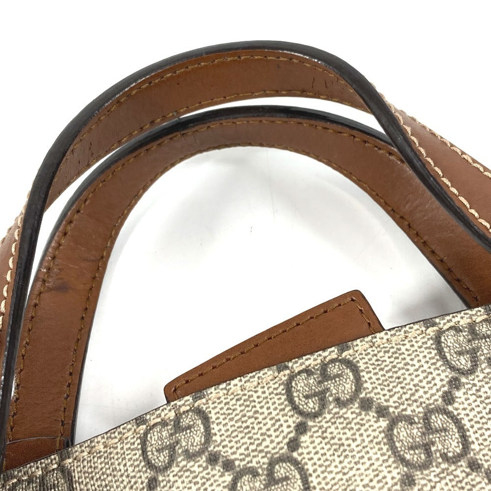 GUCCI 473887 GGスプリーム 2WAYバッグ ロゴ カバン トートバッグ ショルダーバッグ 斜め掛け ハンドバッグ GGスプリームキャンバス ユニセックス ベージュ