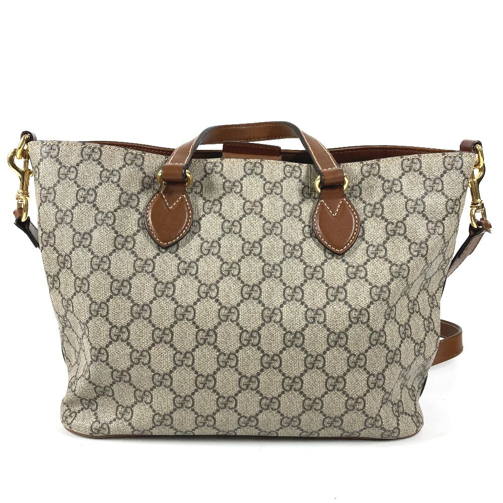 GUCCI 473887 GGスプリーム 2WAYバッグ ロゴ カバン トートバッグ ショルダーバッグ 斜め掛け ハンドバッグ GGスプリームキャンバス ユニセックス ベージュ
