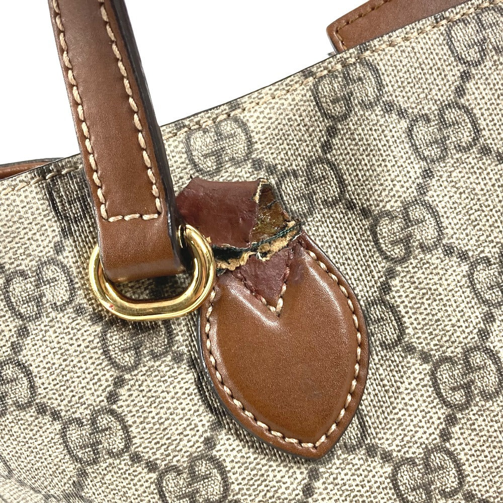 GUCCI 473887 GGスプリーム 2WAYバッグ ロゴ カバン トートバッグ ショルダーバッグ 斜め掛け ハンドバッグ GGスプリームキャンバス ユニセックス ベージュ