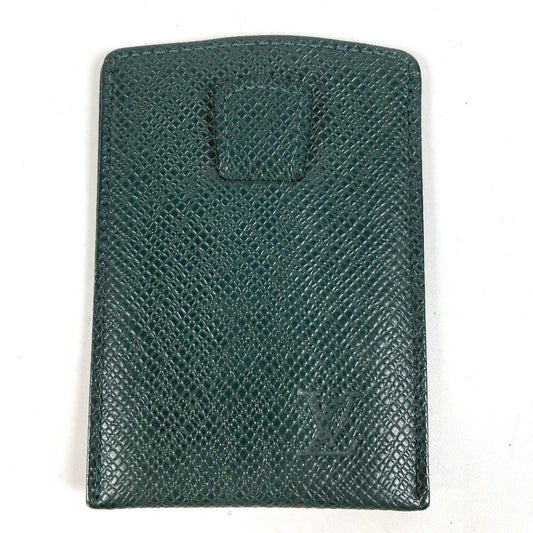 LOUIS VUITTON M30544 タイガ エテュイカルトデヴィジットトワレット 名刺入れ パスケース スライド カードケース タイガレザー ユニセックス エピセア グリーン