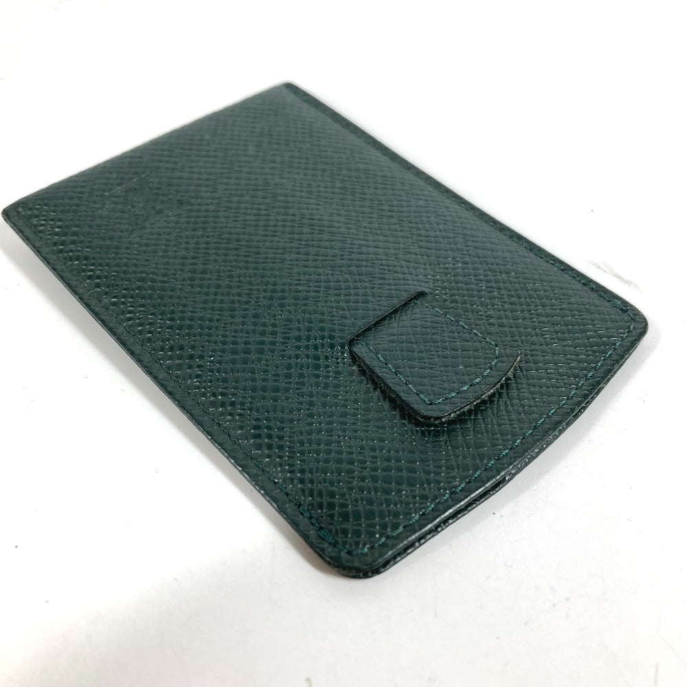 LOUIS VUITTON M30544 Taiga Etui Cartes de Visite Toilettes Business Card Holder Pass Case Slide Card Case Taiga Leather Unisex Epicea Green