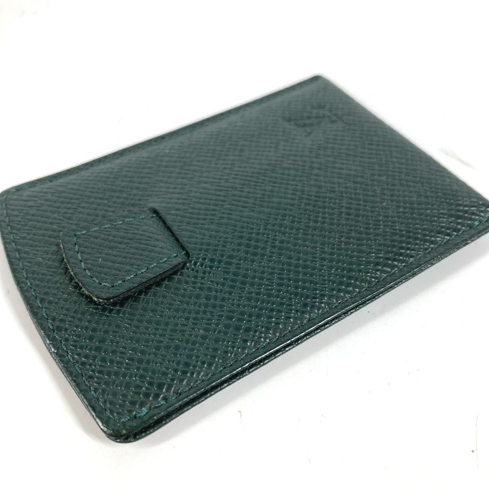 LOUIS VUITTON M30544 Taiga Etui Cartes de Visite Toilettes Business Card Holder Pass Case Slide Card Case Taiga Leather Unisex Epicea Green