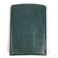 LOUIS VUITTON M30544 Taiga Etui Cartes de Visite Toilettes Business Card Holder Pass Case Slide Card Case Taiga Leather Unisex Epicea Green